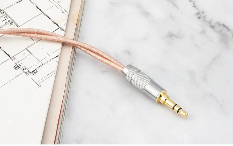 Pureline-Cable de Audio Hifi Chapado en plata, alta calidad, libre de oxígeno, 3,5 a 3,5mm, macho a macho, Cable auxiliar de altavoz - imagen 5