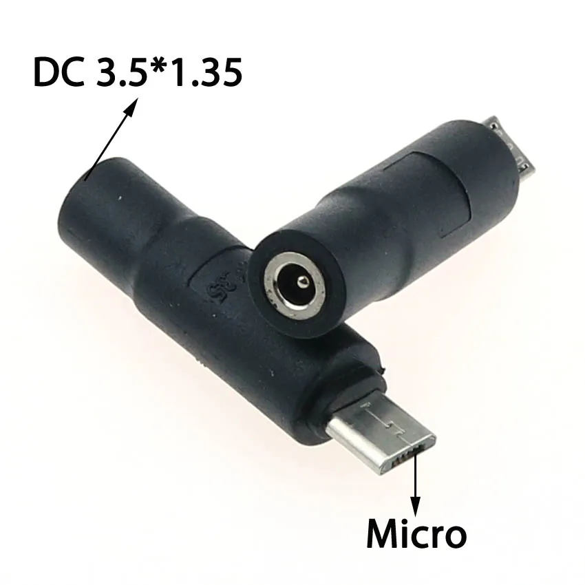Cltgxdd 1 Uds Micro USB/USB 2,0 macho a DC 3,5*1,35/4,0*1,7mm conector hembra convertidor adaptador para ordenador portátil - imagen 2