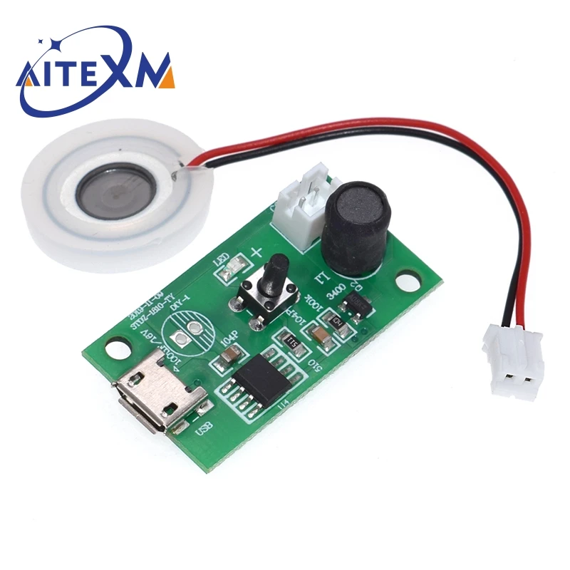Mini humidificador USB, Kits de bricolaje, fabricante de niebla y controlador, placa de circuito, nebulizador, película de atomización, hoja atomizadora, Mini oscilante - imagen 4