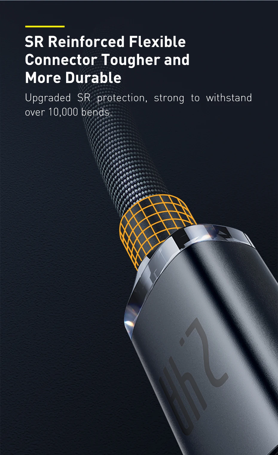 Cable Baseus - Conector robusto y seguro