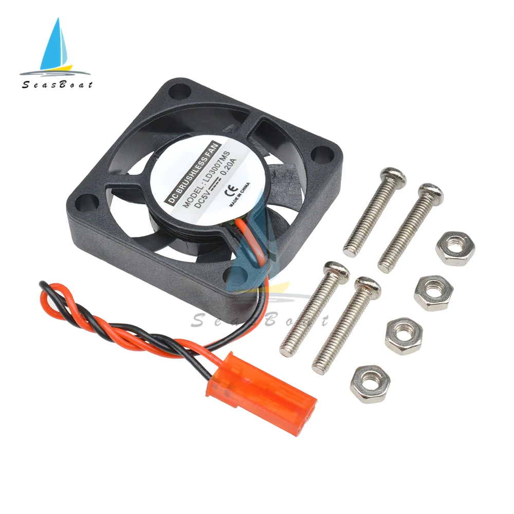 Mini Brushless Fan DC 5V 0.2A 30X30X7mm Computer PC CPU Case Cooling Fan 2PIN Cooler Fans - imagen 3