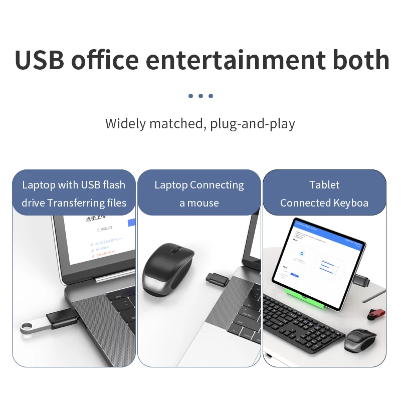 Adaptador USB C OTG a tipo C, convertidor de Cable OTG tipo C rápido para MacbookPro, Samsung, Xiaomi, Huawei - imagen 5
