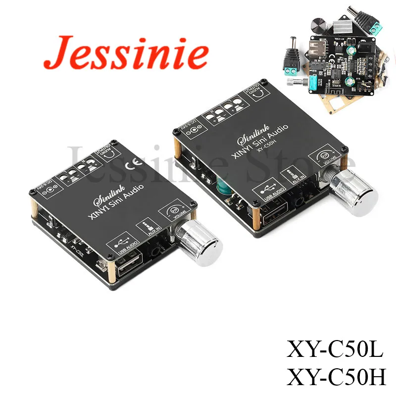 Amplificador DE POTENCIA Digital TPA3116, módulo de placa estéreo 50Wx2, Amplificador XY-C50L, compatible con Bluetooth 5,0, XY-C50H