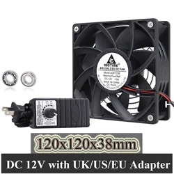 Gdstime Ventilador 12V/220V con Control de Velocidad para Receptor