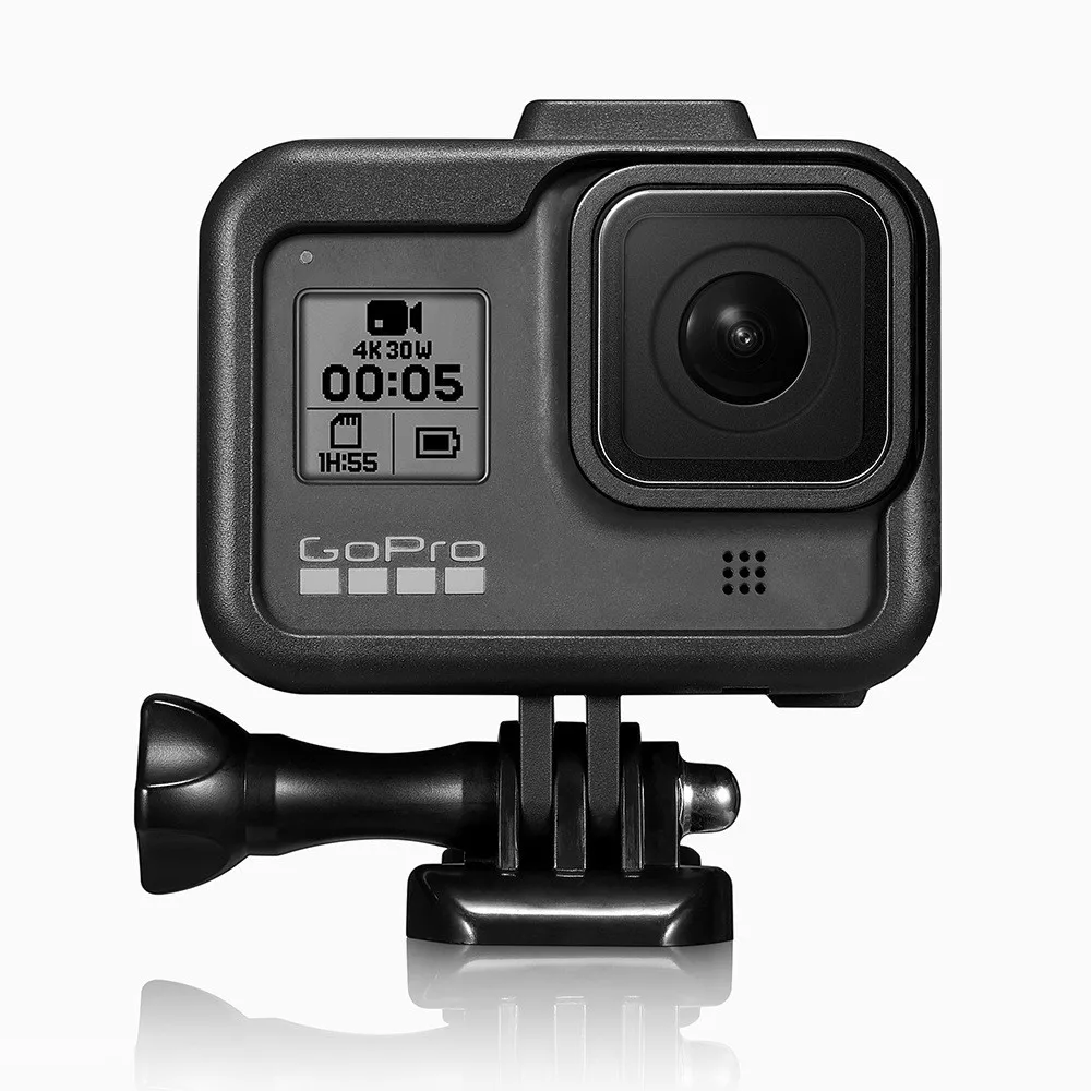 Carcasa protectora de marco de plástico para Gopro Hero 8, protección anticaídas, borde, carcasa negra, accesorios para Cámara de Acción - imagen 2