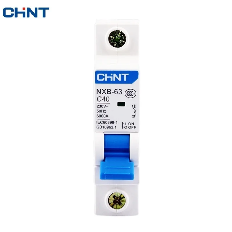 CHNT CHINT NXB-63 1P AC 230/400V disyuntor en miniatura C 6 10 16 20 25 32 40 63A Protector de sobrecarga DZ47 C estilo interruptor de aire - imagen 2