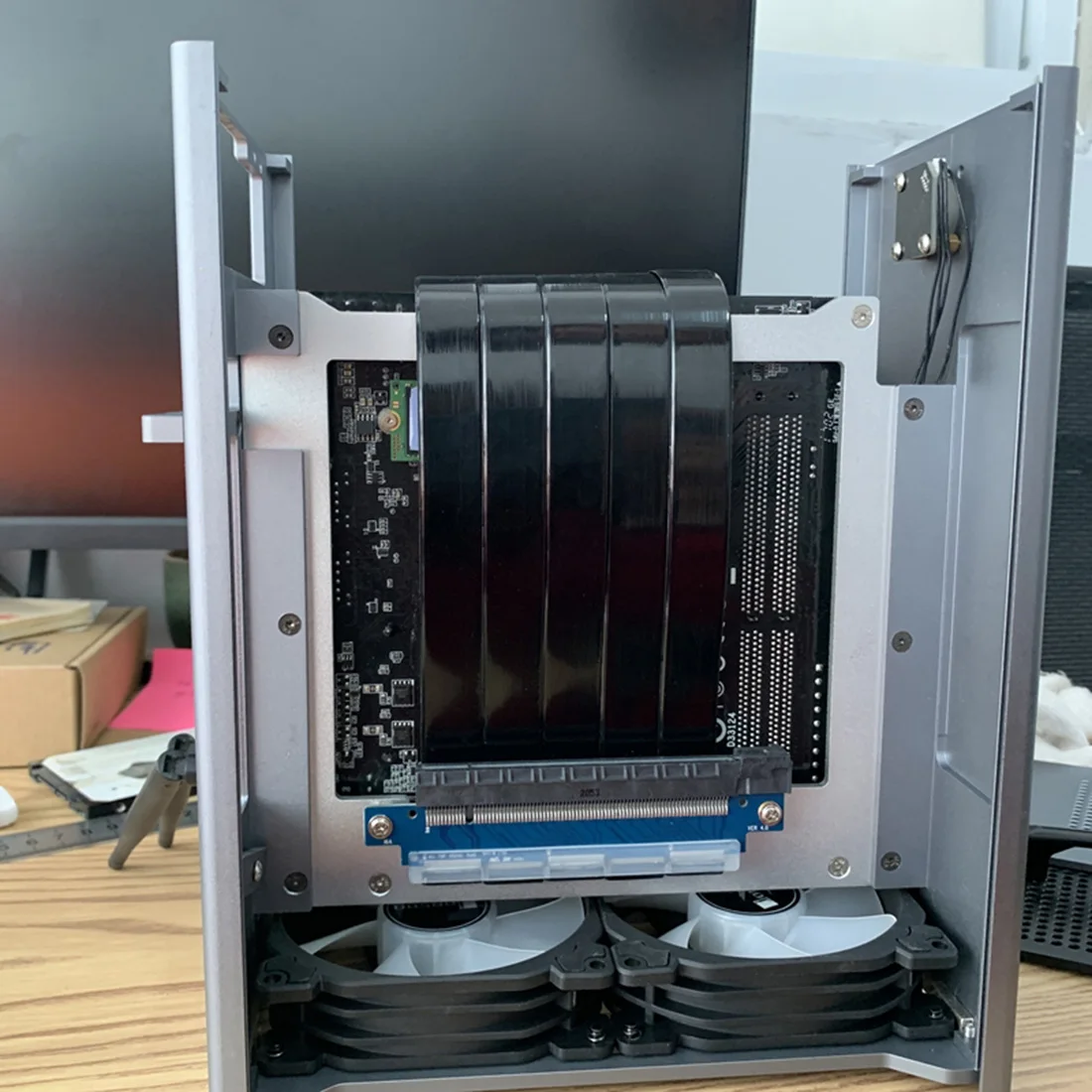 Cable elevador de velocidad completa PCIE4.0 X16 a X16 Cable de extensión de tarjeta gráfica PCI-E 4,0 para Cable adaptador de servidor de chasis ITX - imagen 4