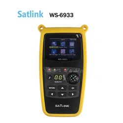 Satlink WS-6933 DVB-S2 Original, buscador de satélite Digital de banda FTA C & KU, pantalla LCD de 2,1 pulgadas, medidor de satélite DVB S2 WS 6933