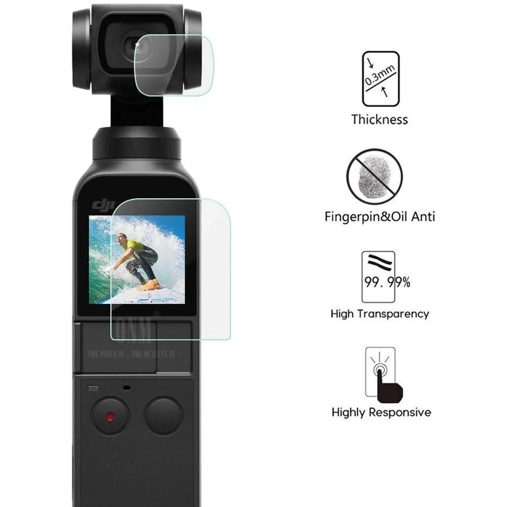 Protector de pantalla para cámara de acción DJI Osmo Pocket 1 y 2, película protectora de lente, cubierta de cardán - imagen 3