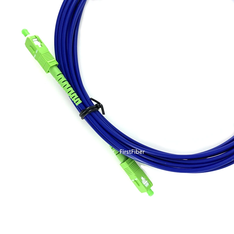 Cable de parche blindado SC/LC APC/UPC, Cable de parche de fibra, puente óptico de fibra simple, PVC de modo único, 2m - imagen 2