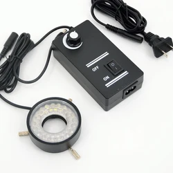 FYSCOPE Microscopio ajustable Anillo de luz LED Lámpara iluminadora 40 piezas Luz LED 28 mm de diámetro interior. Anillo de luz para microscopio