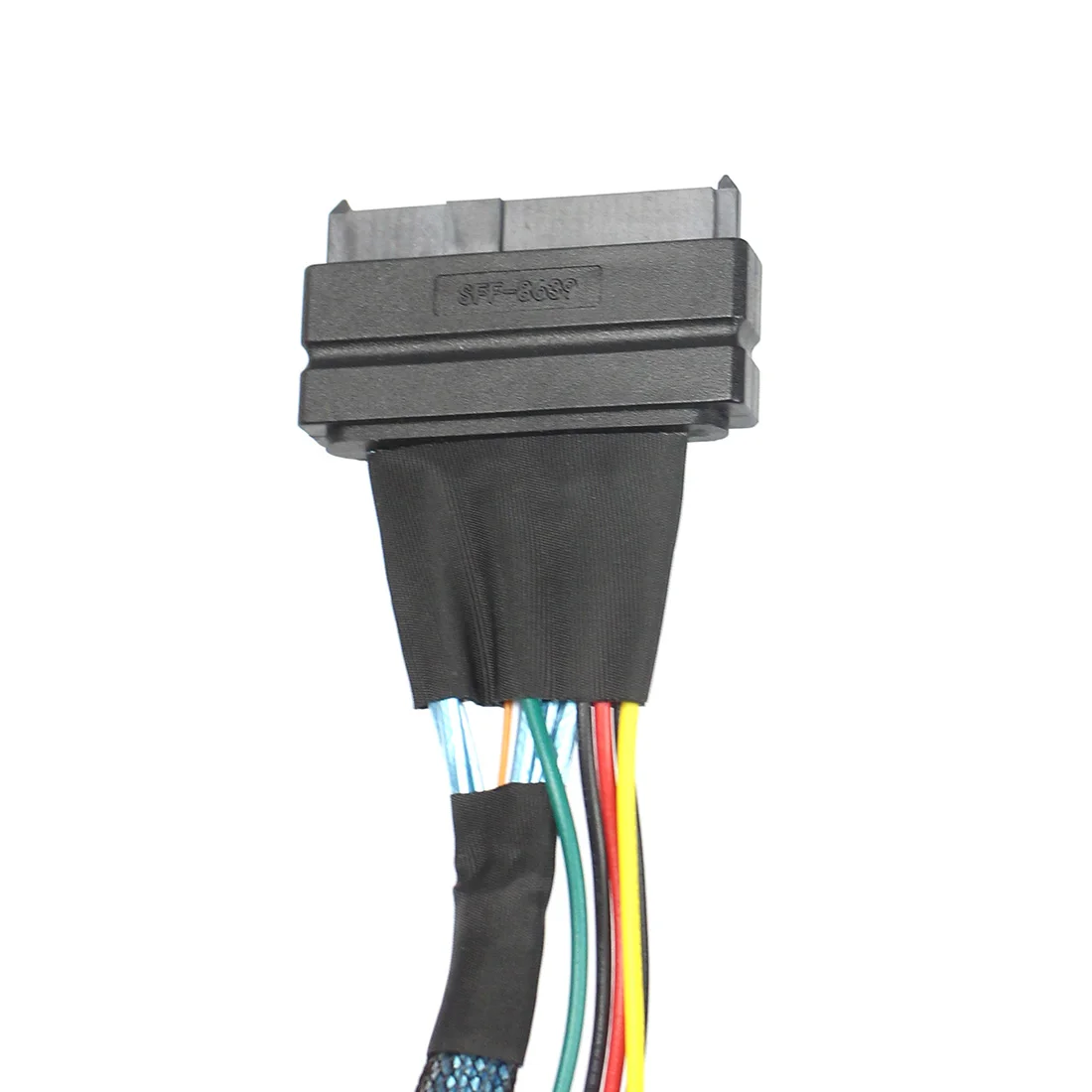 Cable adaptador XT-XINTE para NVME PCIe SSD, adaptador para placa base SFF-8639 Slim SAS a SFF-8654 U.2 PCIE, 0,5 m, U.2 SFF-8639 - imagen 2