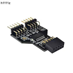Divisor USB 2.0 9 Pines Interno Hembra 1 a 2 – Adaptador RGB NZXT