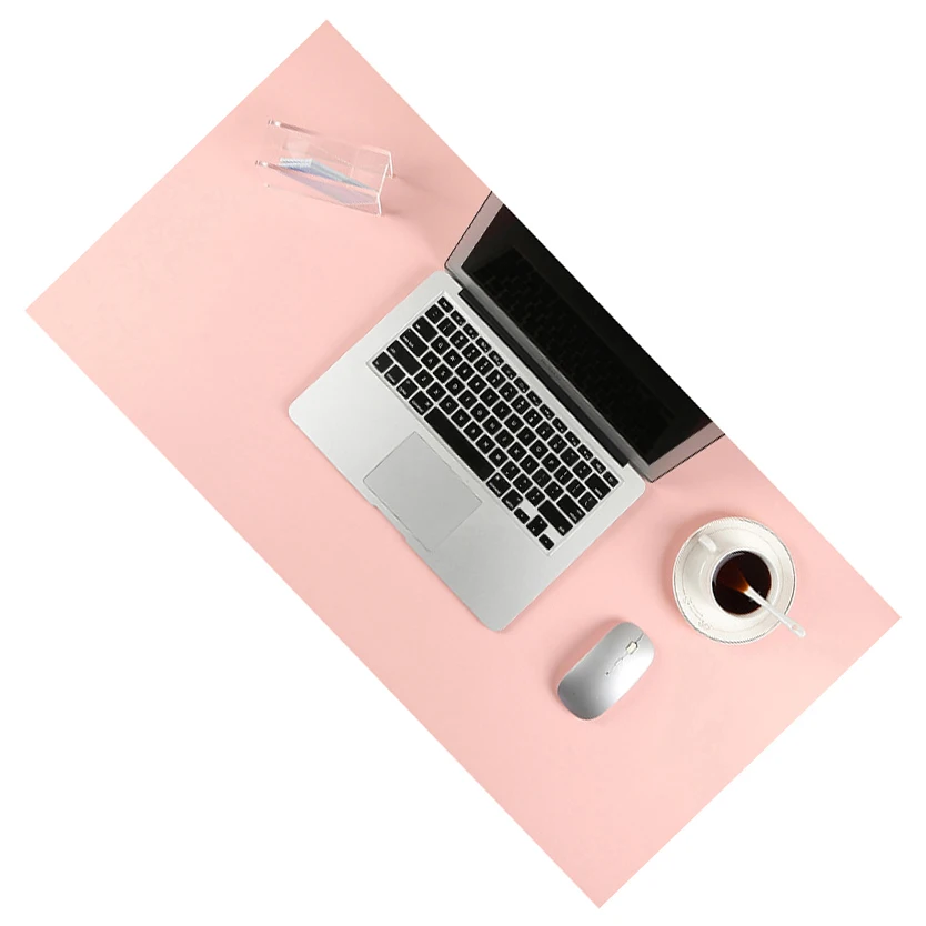 Muismat-alfombrilla de ratón de cuero PU para juegos, gran calidad, resistente al agua, antisuciedad, alfombrilla de escritorio acolchada para mascotas - imagen 5