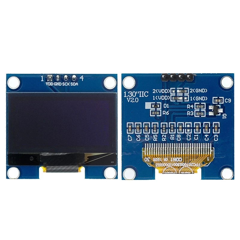 Módulo de pantalla OLED de 1,3 pulgadas, pantalla de 1,3 pulgadas, Color blanco/Azul, 128X64SPI/IIC I2C, módulo de comunicación de 1,3 pulgadas - imagen 2