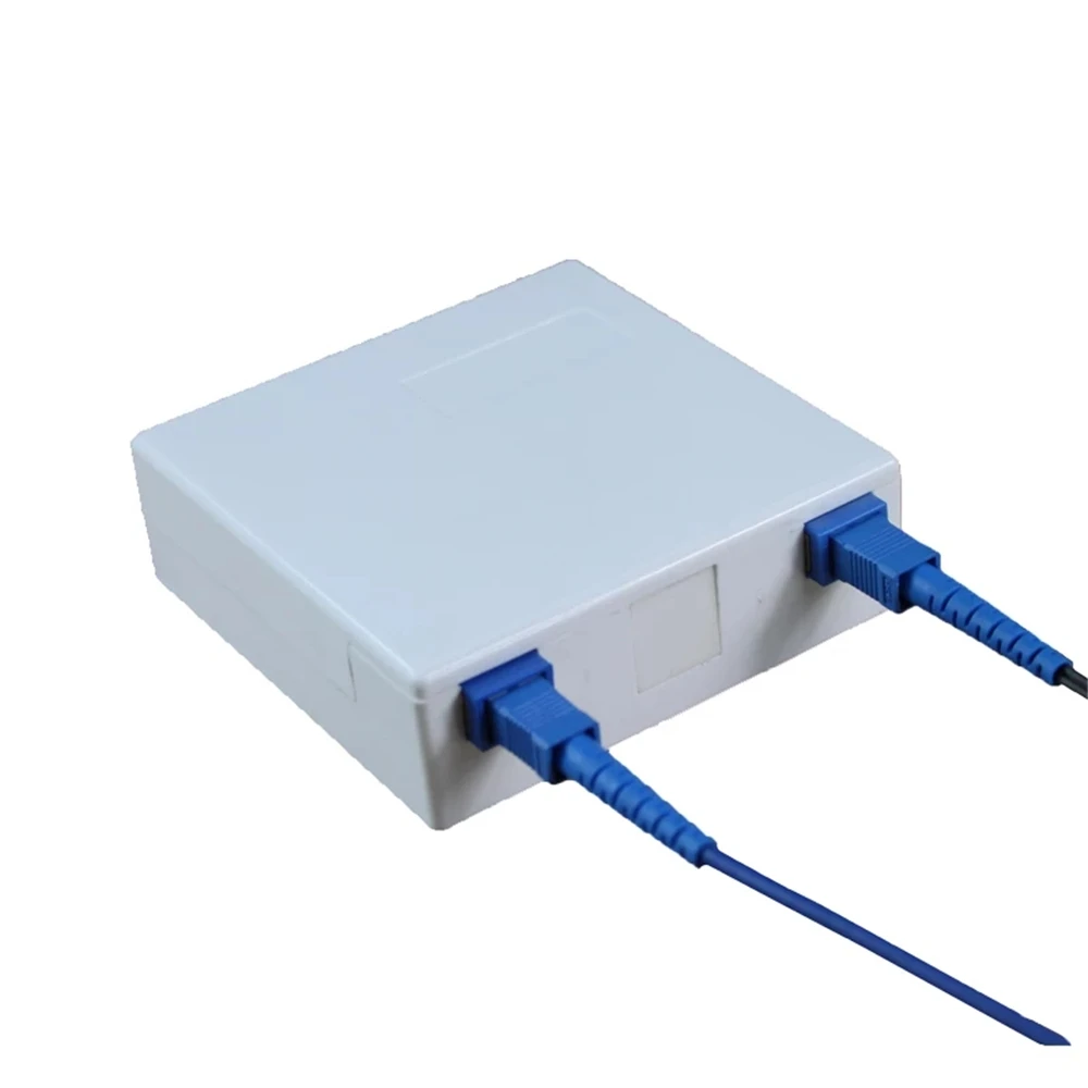 Cajón de caja de terminales FTTH, placa frontal de ABS tipo 86, montaje en pared, blanco, caja de plástico de 2 puertos, panel de conexión ELINK, 30 piezas - imagen 5