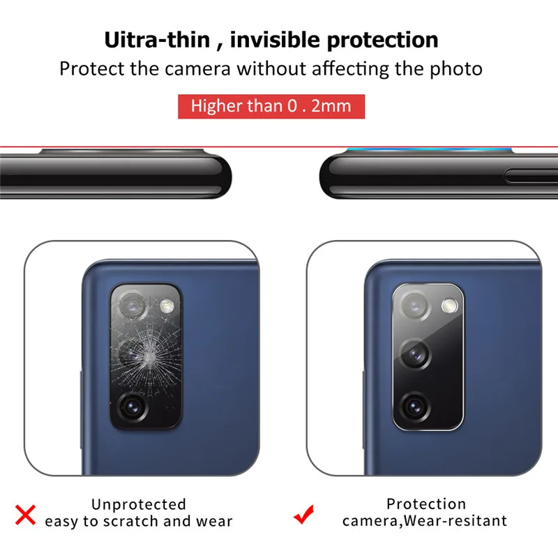Vidrio para Samsung Galaxy S20 FE/note 20 ultra, película protectora de cámara, protección de lente de alta calidad para Samsung galaxy s20 s20 Plus - imagen 5
