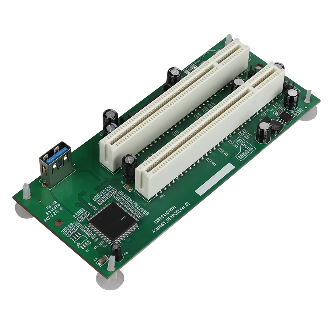 Tarjeta adaptadora PCI Express de escritorio PCI-e a PCI Dual, ranura PCIE PCI, tarjeta elevadora de expansión USB 3,0, convertidor de tarjetas adicionales - imagen 3