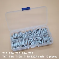 Kit Fusibles Cerámicos 5x20mm Retardo 250V - Varios Amperajes