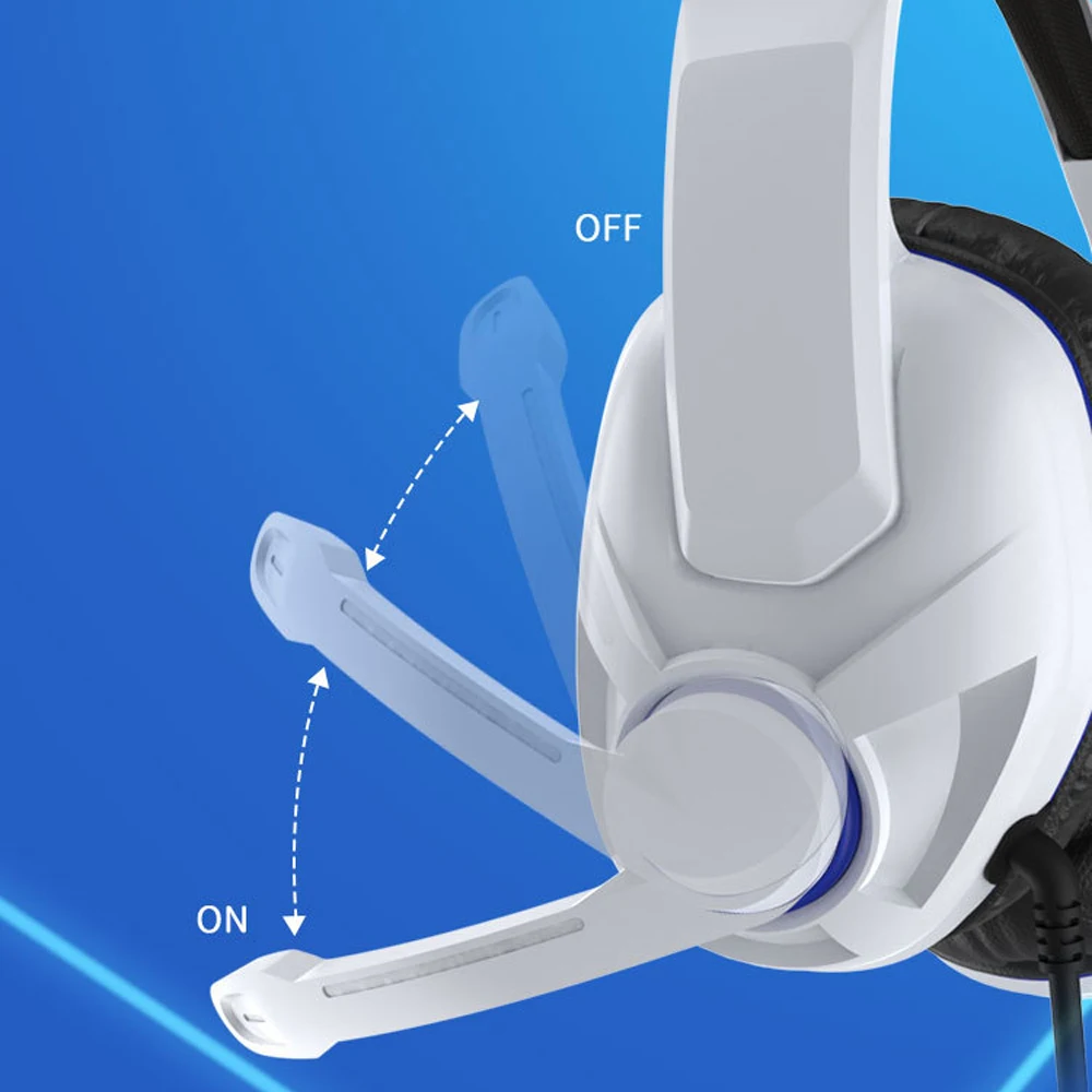 Auriculares de juego para PS5, auriculares para juegos por cable con micrófono, auriculares para juegos de PS5 para xboxone - imagen 2