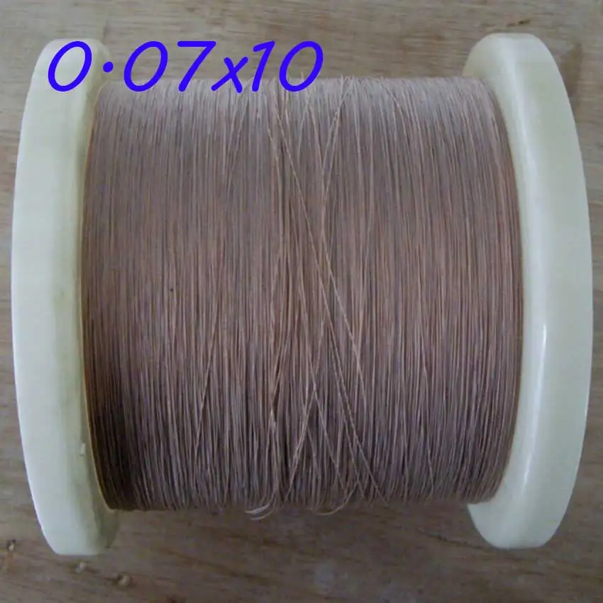 Cltgxdd 0,07x4 0,07x5 0,07x7 0,07x14 0,07x21 hebras alambre Litz hilo de poliéster multihebra alambre cubierto alambre de cobre - imagen 3