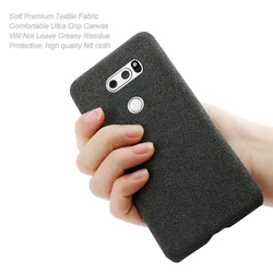 Funda Tela LG V30 – Diseño Retro Delgado Protecco