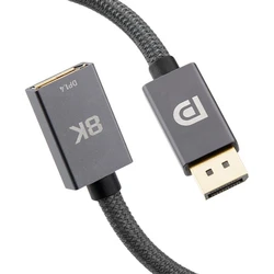 Cable DisplayPort 1.4 Macho-Hembra – 8K 4K 144Hz-165Hz