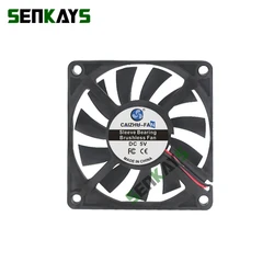 Ventilador PC 70x70x10mm 5V/12V/24V 2 Pines para Procesador
