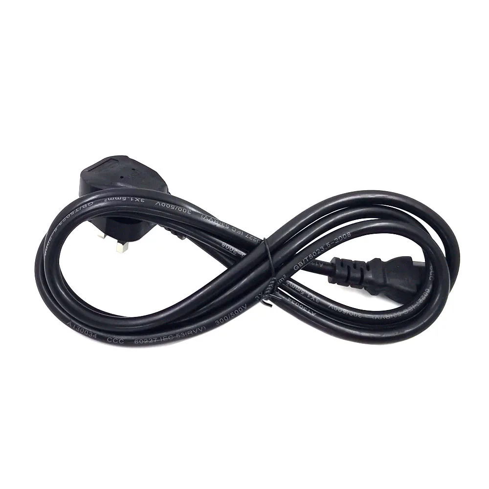 Cable de alimentación para Reino Unido, 3x1,5mm, C13, hervidor IEC a Reino Unido, 3 clavijas, CA, Singapur, Malasia, Cable de alimentación, PC, 1,8 m, 6 pies - imagen 2