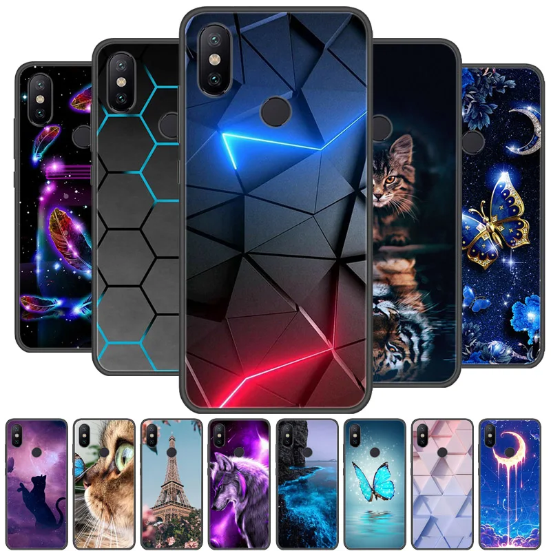 Para Xiaomi Mi A2 Lite funda para Mi A2 funda trasera de silicona suave parachoques para Xiaomi Mi A2 Lite funda para MiA2 Lite Fundas bolsas