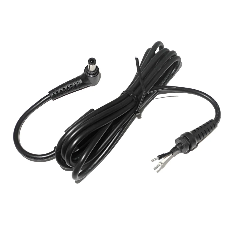 Conector de alimentación para ordenador portátil, adaptador de enchufe de CC de 1,8 M, 5,5x2,5mm, Cable de cargador de 18awg para Asus, Lenovo, cargador de Notebook