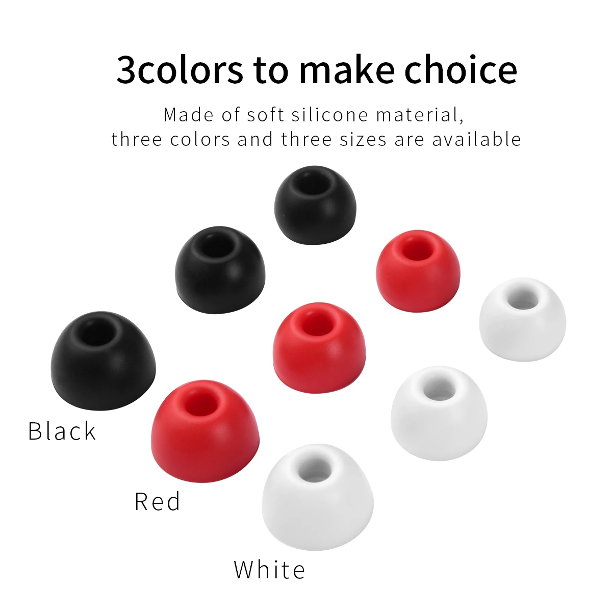 6 uds almohadillas de silicona para Beats Fit Pro auriculares compatibles con auriculares inalámbricos TWS auriculares antideslizantes tapones para los oídos - imagen 2