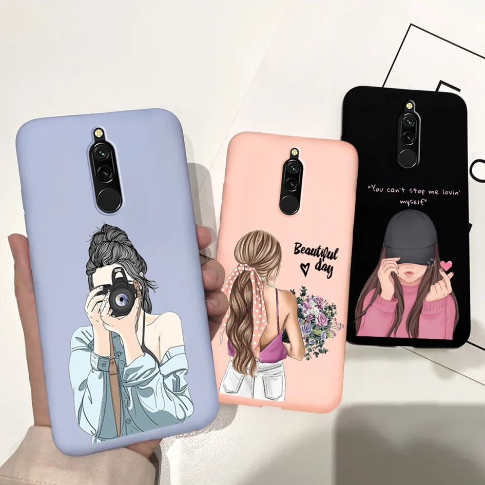 Funda para Xiaomi Redmi 8 Fundas Redmi 8A contraportada Coque Fundas de dibujos animados bolsa de teléfono suave de TPU para Xiaomi Redmi 8 8A A8 Redmi8 parachoques - imagen 2