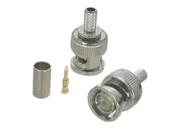 Conector BNC Macho Coaxial Alta Calidad - RG58 RG142 LMR195