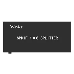 Splitter Toslink 1x8 Óptico SPDIF Audio Digital Compatible DTS AC3