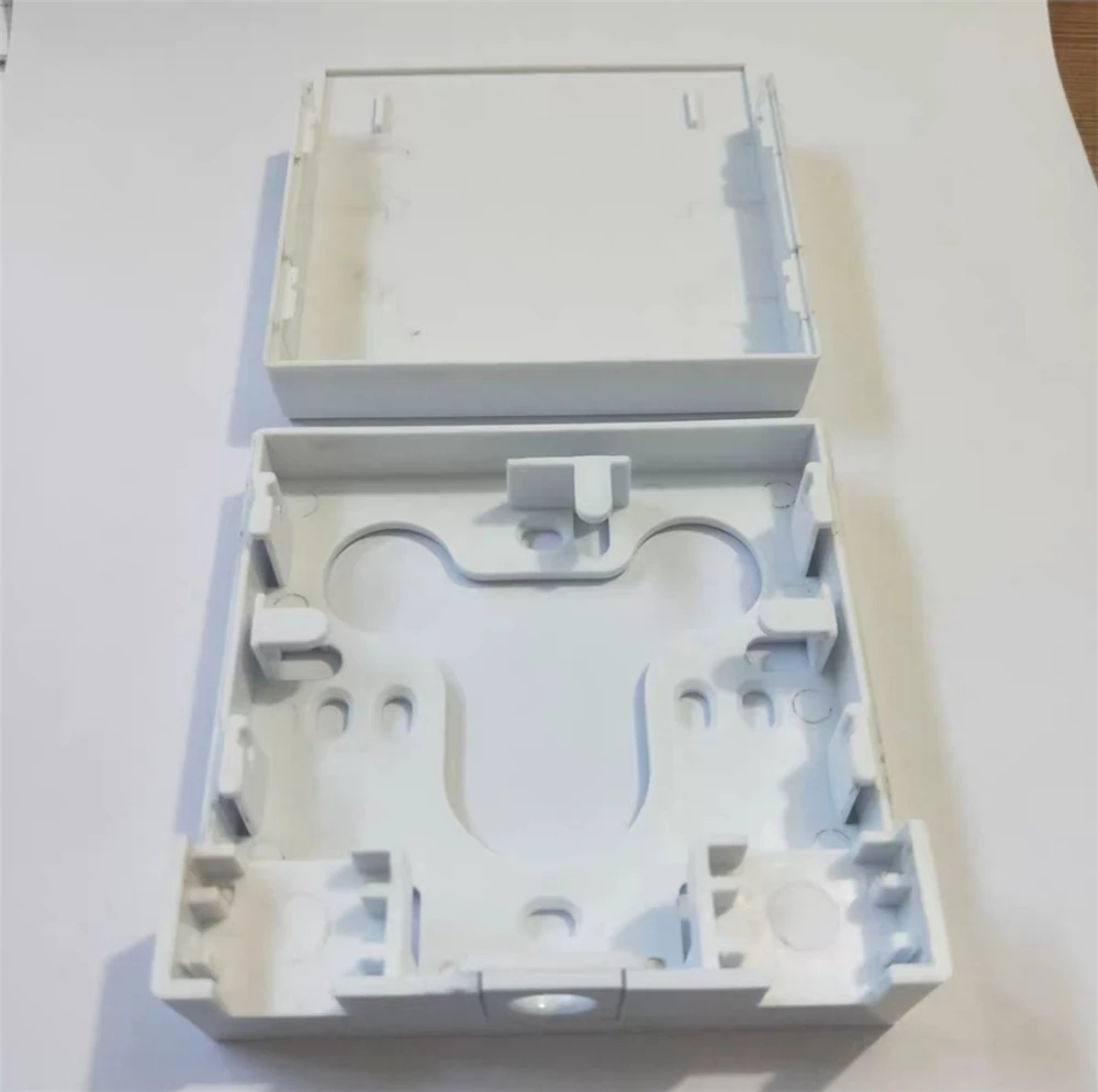 Cajón de caja de terminales FTTH, placa frontal de ABS tipo 86, montaje en pared, blanco, caja de plástico de 2 puertos, panel de conexión ELINK, 30 piezas - imagen 3