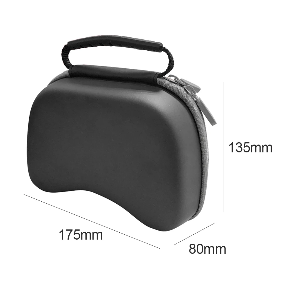 Una caja negra con una correa y cremallera