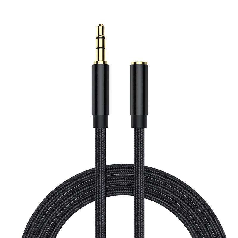 Cable de extensión de Audio para Huawei P20 Lite, conector auxiliar estéreo de 3,5mm para auriculares, Xiaomi Redmi 5 Plus y PC, kebss Jack de 3,5mm - imagen 2