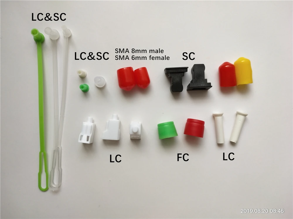 Tapa antipolvo SC para adaptador de fibra óptica cubierta antipolvo LC tapa antipolvo ST cubierta protectora FC para acoplador ftth FTTHELINK 200 Uds - imagen 5