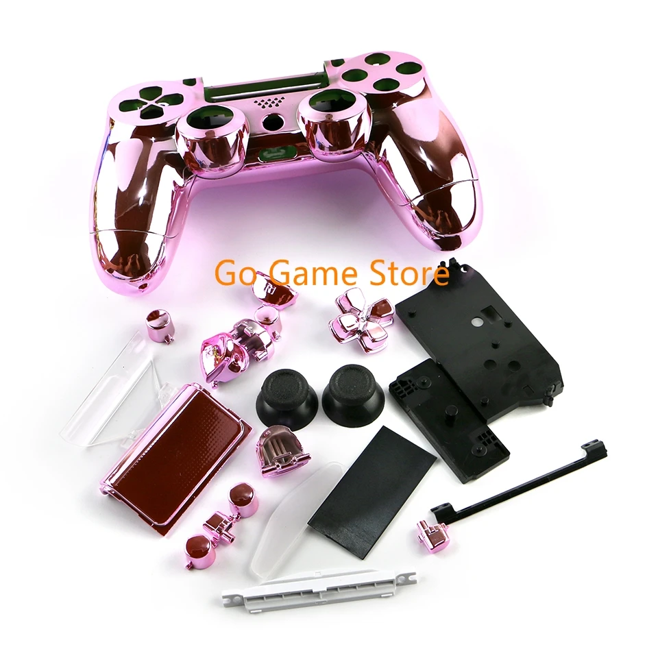 1 Juego para controlador inalámbrico PS4 con piezas de botón, carcasa cromada de 8 colores, carcasa para controlador - imagen 5