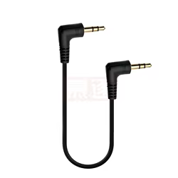 Cable Auxiliar 3,5 mm Ángulo Recto 90° Coche – Jack Macho Metal