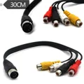 5PIN M To 4RCA F