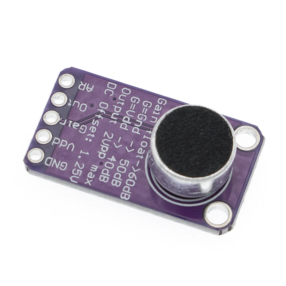 Módulo de placa amplificadora AGC de micrófono MAX9814, Control de ganancia automático, relación de ataque y liberación programable, THD bajo - imagen 3