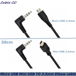 Cable USB a Jack 3.5mm – 30cm Angular 90°