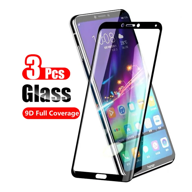 Protector de pantalla de vidrio templado 9D para Huawei Honor Note 10, paquete de 3 unidades - imagen 2