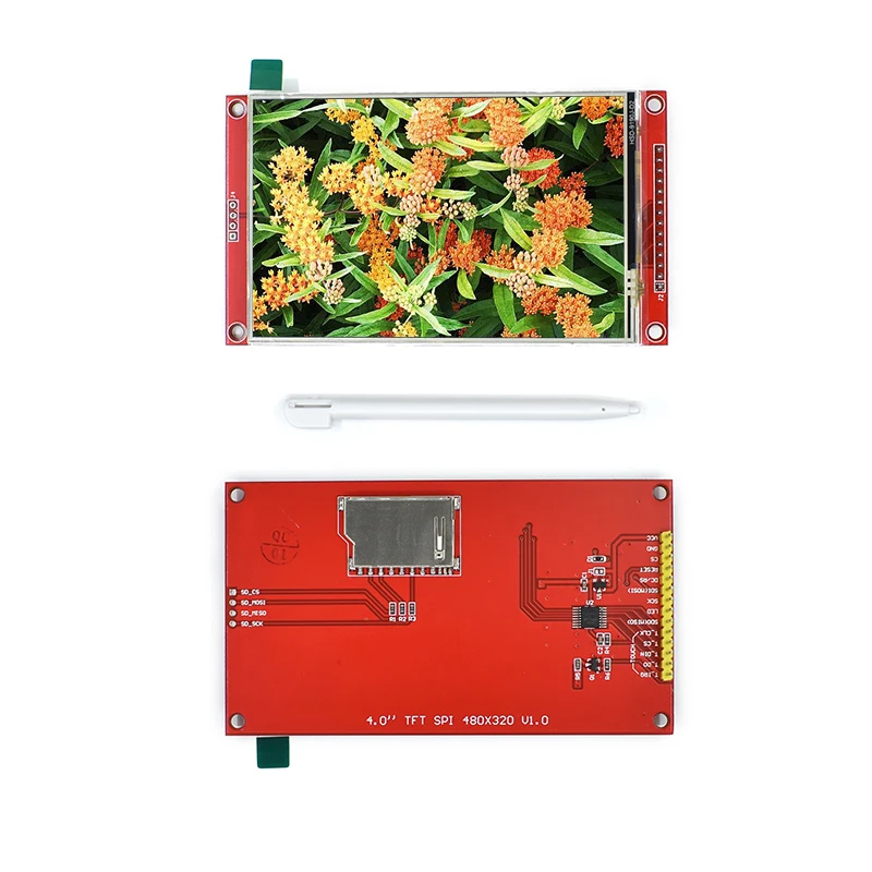 Módulo de pantalla LCD TFT de 4,0 pulgadas, 480x320 MCU, serie SPI, con controlador integrado de Panel táctil, ST7796S/ILI9486 - imagen 3