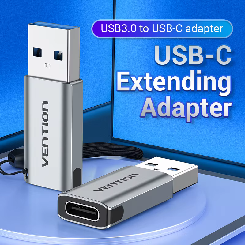Vention Adaptador USB 3.0 a Tipo C – Compatibilidad Universal Amplia