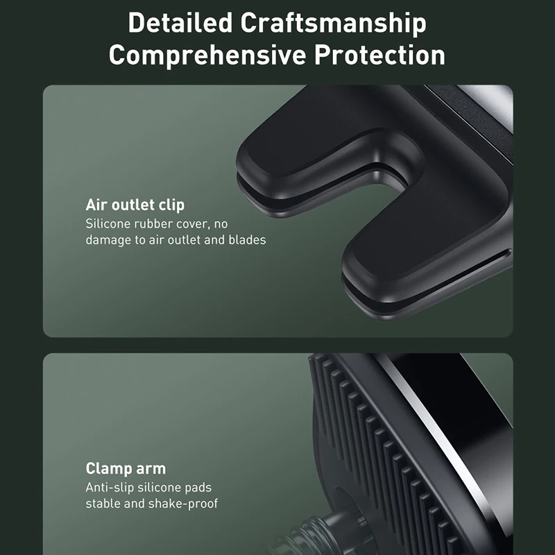 Soporte Baseus para teléfono de coche, soporte Universal para teléfono móvil, soporte para teléfono de coche, soporte para salida de aire de coche, soporte para teléfono móvil de coche - imagen 5