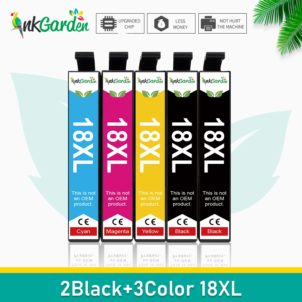 Reemplazo de cartucho de tinta 18XL para Epson T1811, Expression Home XP-205, 102, 305, 312, 315, 322, 325, 402, 412, 415, 405, 422, 425, 405