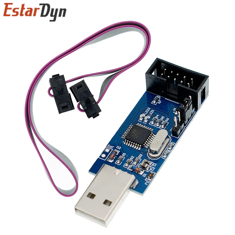Programador USBASP USBISP AVR USB ISP USB ASP ATMEGA8 ATMEGA128 compatible con placa adaptadora Win7 64K de 10 pines a 6 pines - imagen 3
